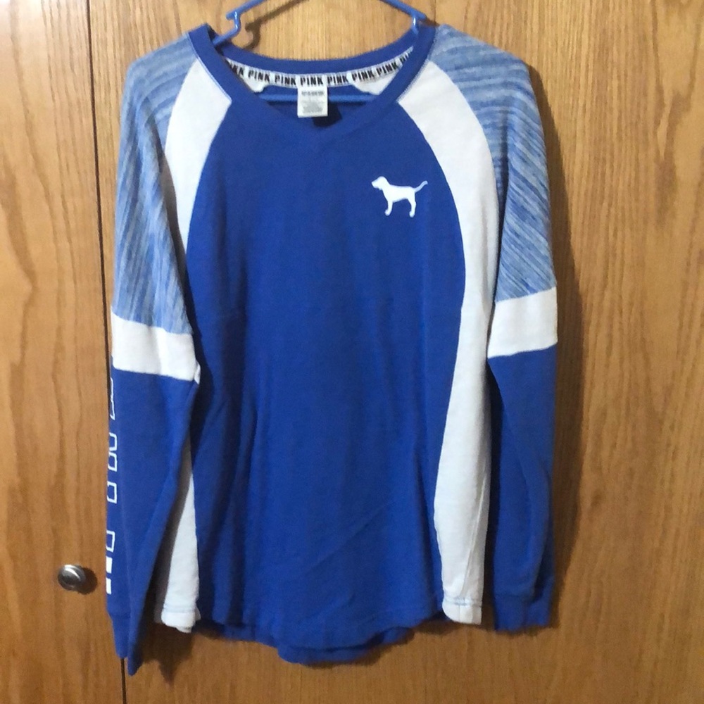Pink Victoria’s Sercret long sleeve V neck